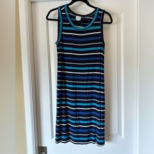 Striped mini shift dress from Evereve